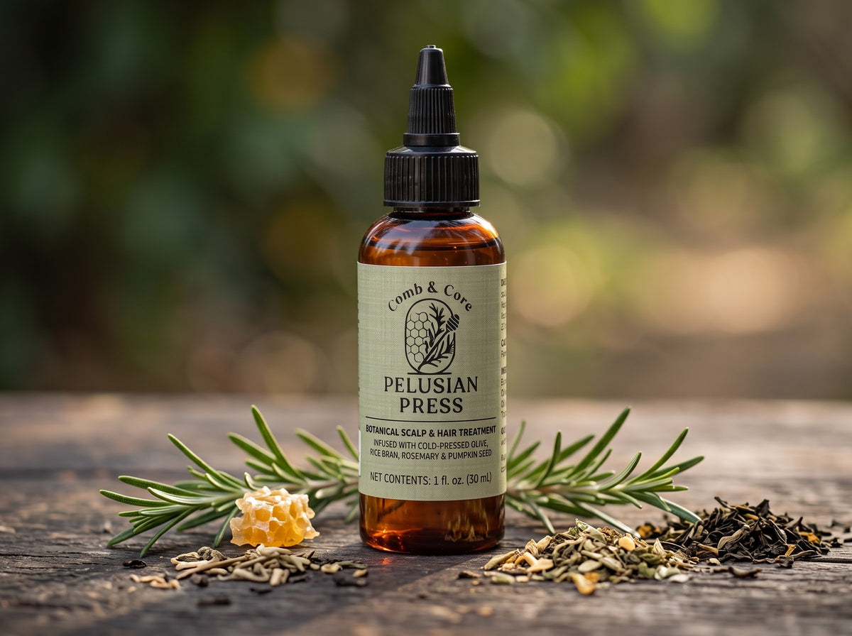Pelusian Press Botanical Hair Oil Treatment (1oz)